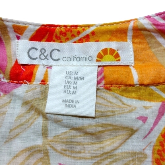 C & C California Tropical Top NWOT - Picture 3 of 7